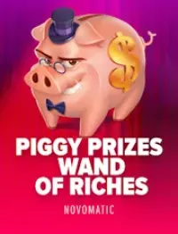 piggy prizes wand of riches slot logo